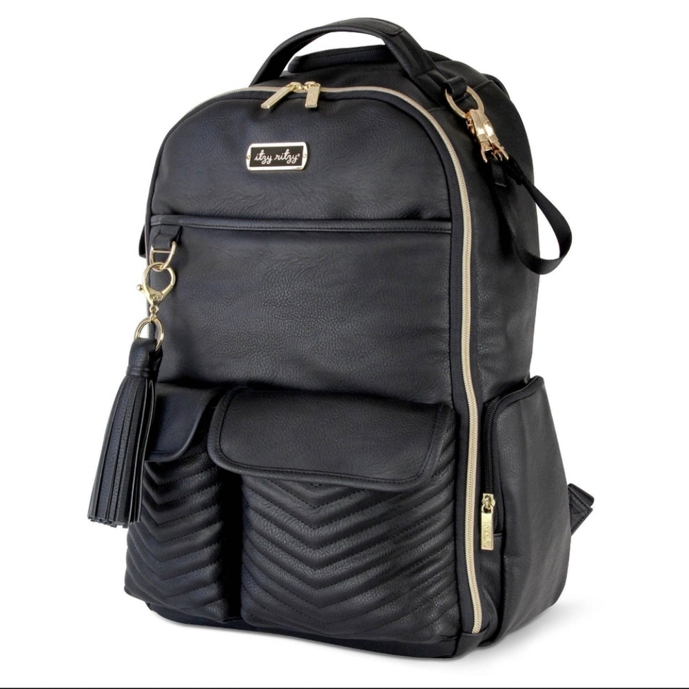 Itzy Ritzy - Jetsetter Black Boss Backpack